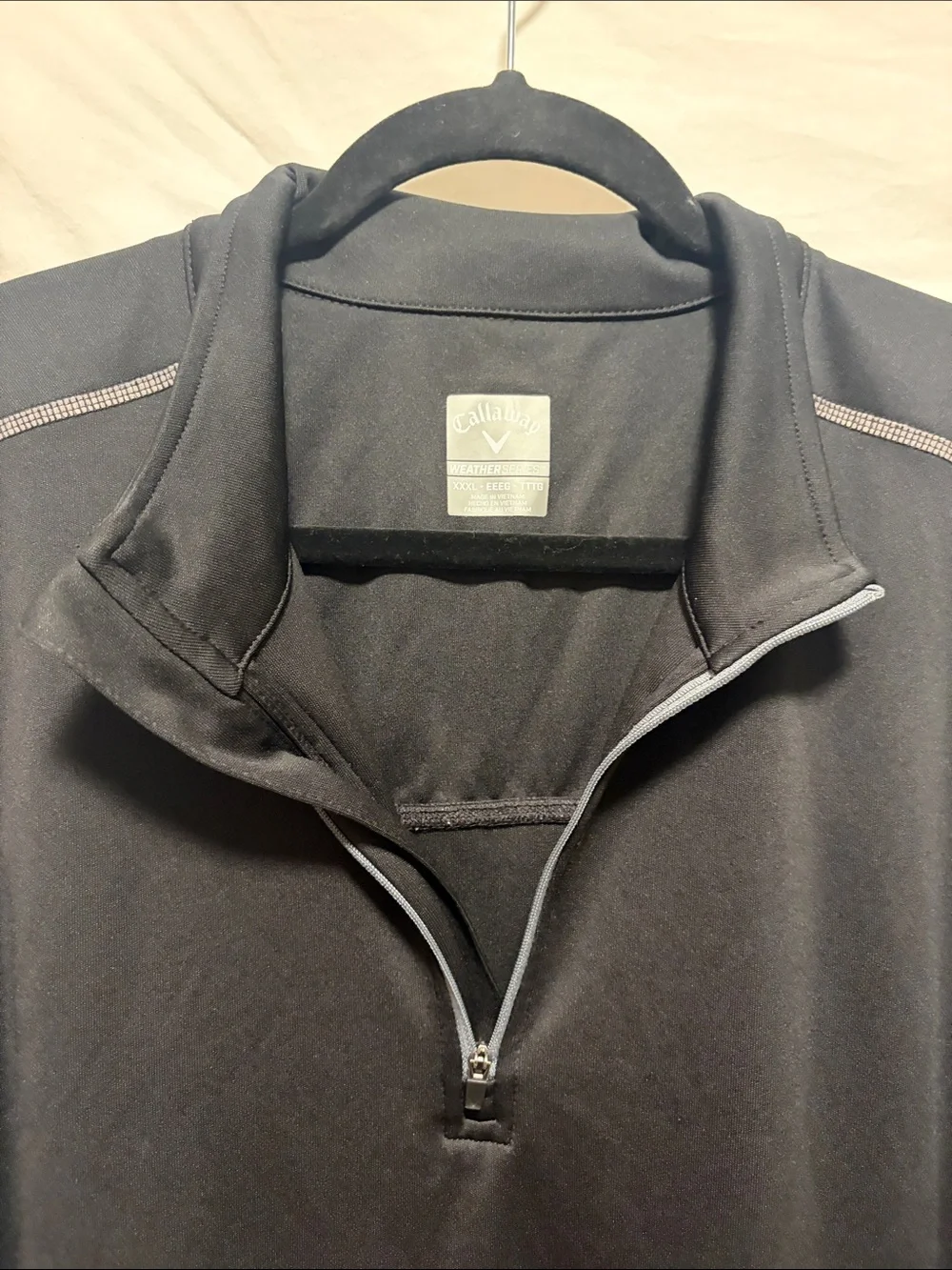 EUC Callaway Classic Black Lightweight Quarter-Zip Shirt Jacket XXXL
